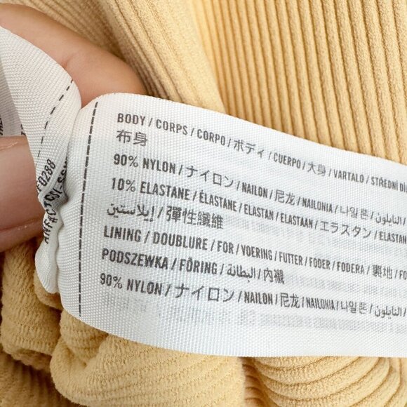 Abercrombie Ribbed Scoop Neck Wide Strap Bodysuit Casual Summer Basic Size XL - Picture 5 of 7